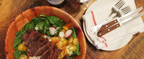 At Home with Bordeaux: Skirt Steak Salad [RECIPE]
